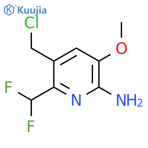 2-Amino-5-(chloromethyl)-6-(difluoromethyl)-3-methoxypyridine structure