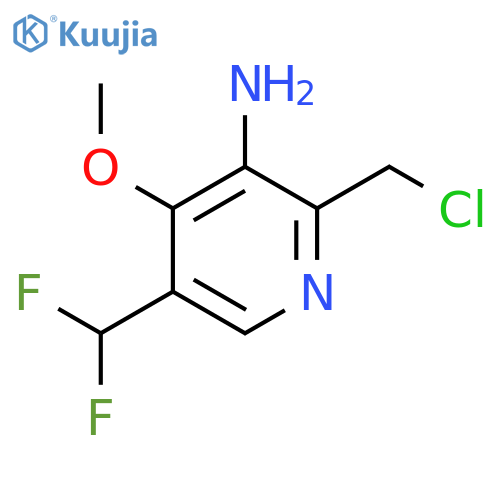 3-Amino-2-(chloromethyl)-5-(difluoromethyl)-4-methoxypyridine structure