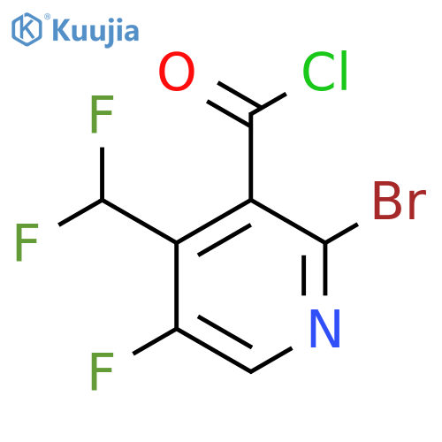 2-Bromo-4-(difluoromethyl)-5-fluoropyridine-3-carbonyl chloride structure