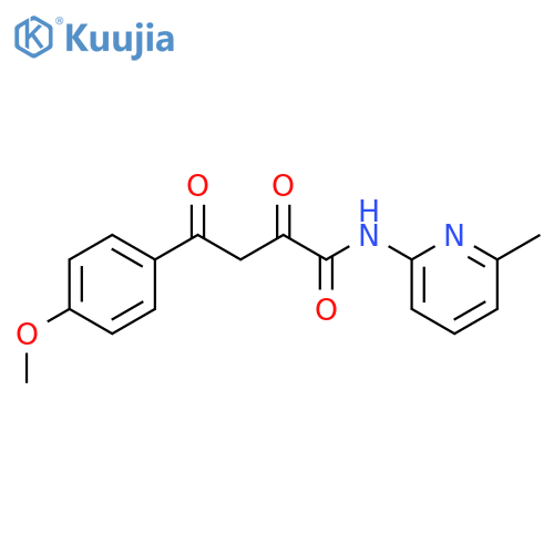 Benzenebutanamide,4-methoxy-N-(6-methyl-2-pyridinyl)-a,g-dioxo- structure