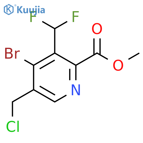 Methyl 4-bromo-5-(chloromethyl)-3-(difluoromethyl)pyridine-2-carboxylate structure