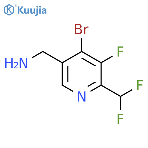 5-(Aminomethyl)-4-bromo-2-(difluoromethyl)-3-fluoropyridine structure