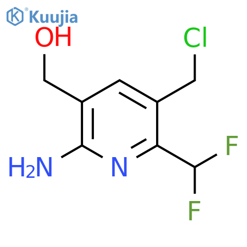 2-Amino-5-(chloromethyl)-6-(difluoromethyl)pyridine-3-methanol structure