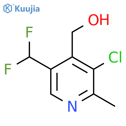 3-Chloro-5-(difluoromethyl)-2-methylpyridine-4-methanol structure