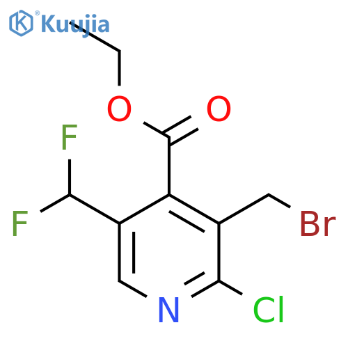 Ethyl 3-(bromomethyl)-2-chloro-5-(difluoromethyl)pyridine-4-carboxylate structure