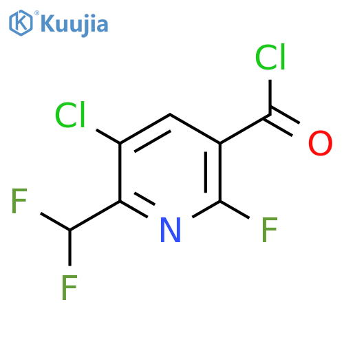 3-Chloro-2-(difluoromethyl)-6-fluoropyridine-5-carbonyl chloride structure