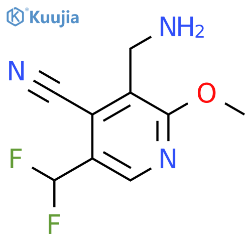 3-(Aminomethyl)-4-cyano-5-(difluoromethyl)-2-methoxypyridine structure