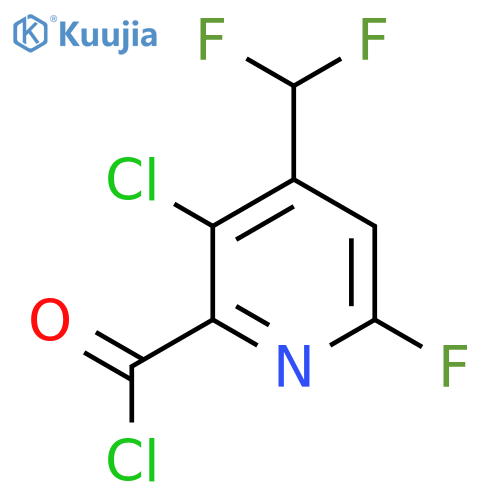 3-Chloro-4-(difluoromethyl)-6-fluoropyridine-2-carbonyl chloride structure