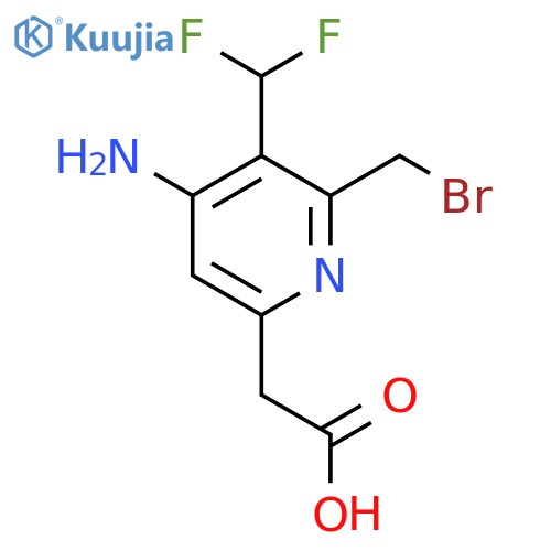 4-Amino-2-(bromomethyl)-3-(difluoromethyl)pyridine-6-acetic acid structure