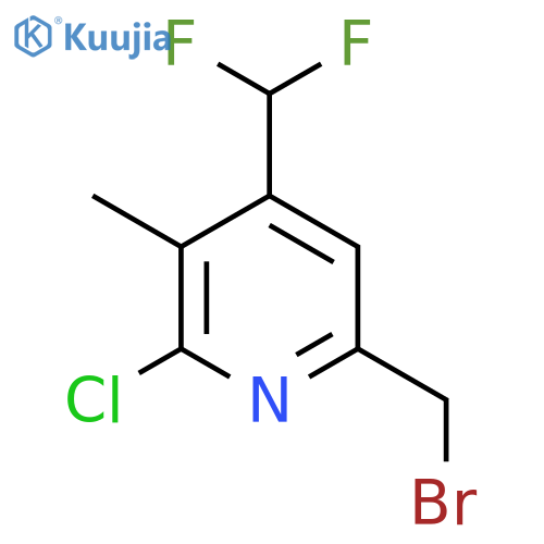 6-(Bromomethyl)-2-chloro-4-(difluoromethyl)-3-methylpyridine structure