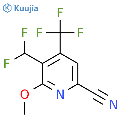 6-Cyano-3-(difluoromethyl)-2-methoxy-4-(trifluoromethyl)pyridine structure