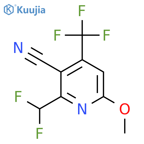 3-Cyano-2-(difluoromethyl)-6-methoxy-4-(trifluoromethyl)pyridine structure