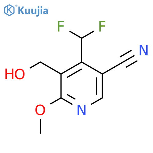 5-Cyano-4-(difluoromethyl)-2-methoxypyridine-3-methanol structure