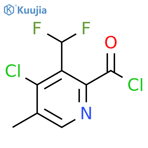 4-Chloro-3-(difluoromethyl)-5-methylpyridine-2-carbonyl chloride structure