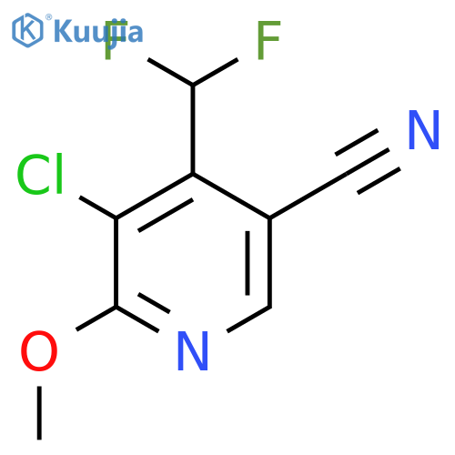 3-Chloro-5-cyano-4-(difluoromethyl)-2-methoxypyridine structure