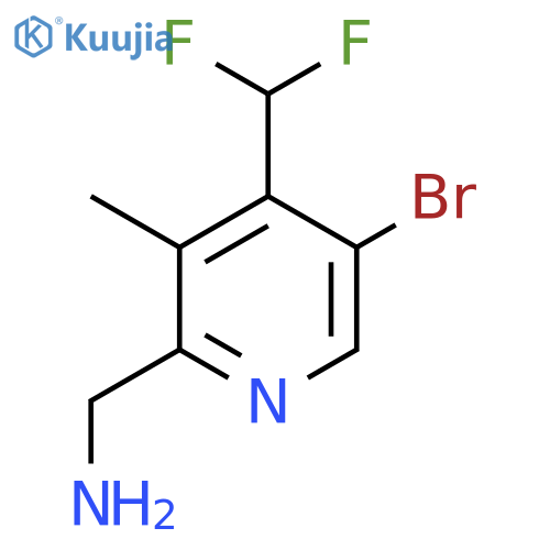 2-(Aminomethyl)-5-bromo-4-(difluoromethyl)-3-methylpyridine structure