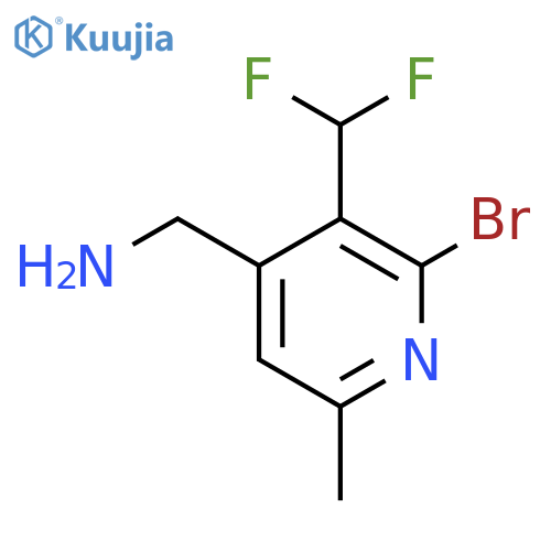 4-(Aminomethyl)-2-bromo-3-(difluoromethyl)-6-methylpyridine structure