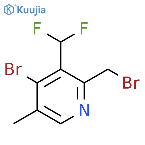 4-Bromo-2-(bromomethyl)-3-(difluoromethyl)-5-methylpyridine structure