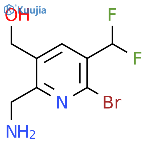 2-(Aminomethyl)-6-bromo-5-(difluoromethyl)pyridine-3-methanol structure