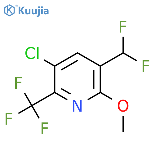 3-Chloro-5-(difluoromethyl)-6-methoxy-2-(trifluoromethyl)pyridine structure