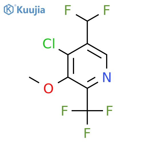 4-Chloro-5-(difluoromethyl)-3-methoxy-2-(trifluoromethyl)pyridine structure