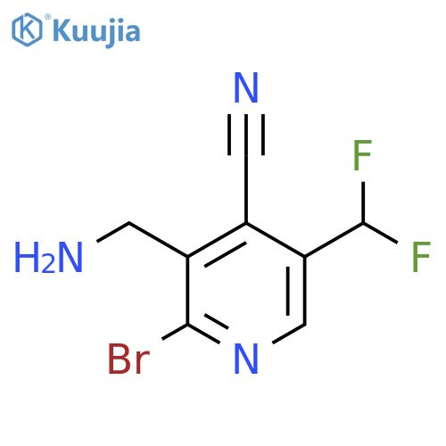 3-(Aminomethyl)-2-bromo-4-cyano-5-(difluoromethyl)pyridine structure