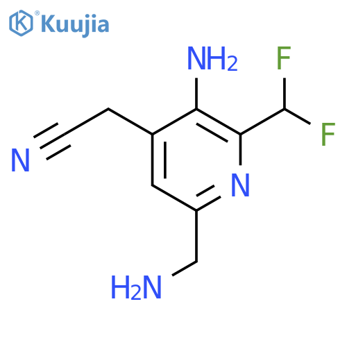 3-Amino-6-(aminomethyl)-2-(difluoromethyl)pyridine-4-acetonitrile structure