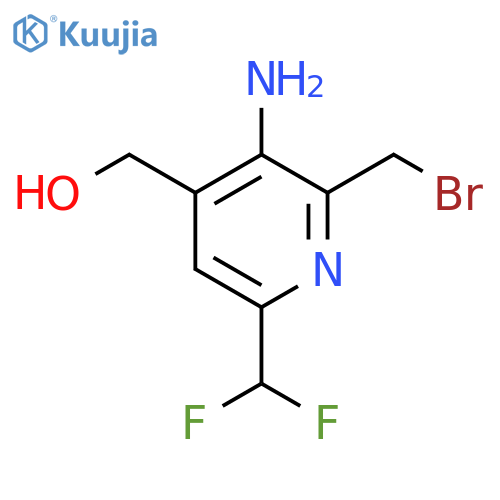 3-Amino-2-(bromomethyl)-6-(difluoromethyl)pyridine-4-methanol structure