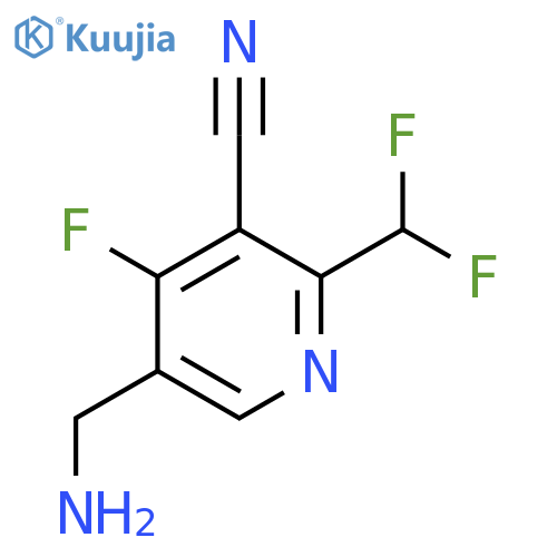 5-(Aminomethyl)-3-cyano-2-(difluoromethyl)-4-fluoropyridine structure