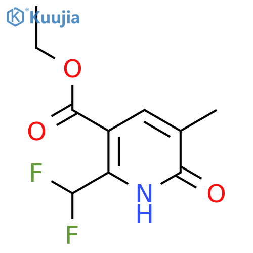 Ethyl 2-(difluoromethyl)-6-hydroxy-5-methylpyridine-3-carboxylate structure
