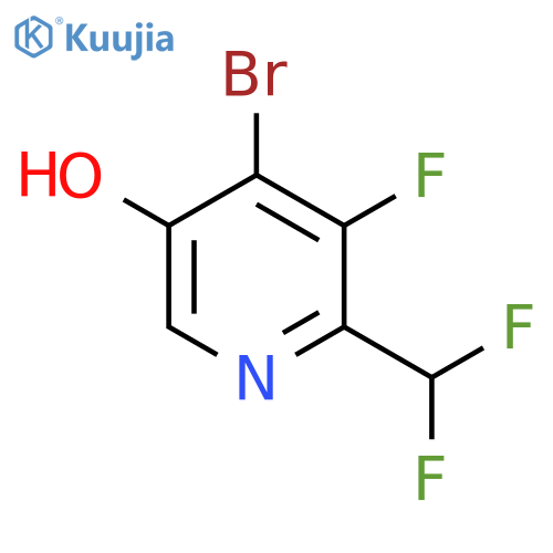 4-Bromo-2-(difluoromethyl)-3-fluoro-5-hydroxypyridine structure