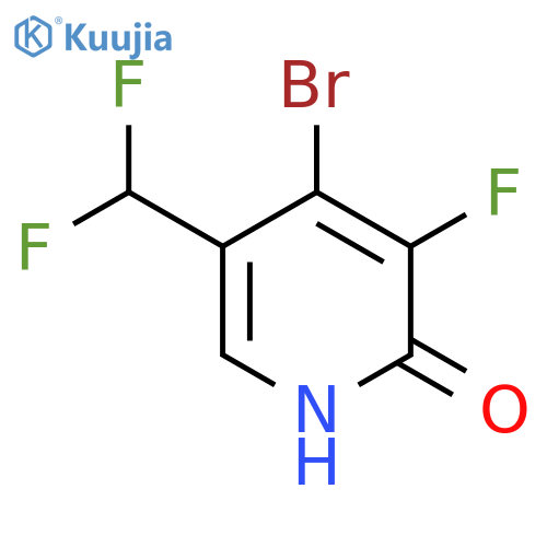 4-Bromo-5-(difluoromethyl)-3-fluoro-2-hydroxypyridine structure