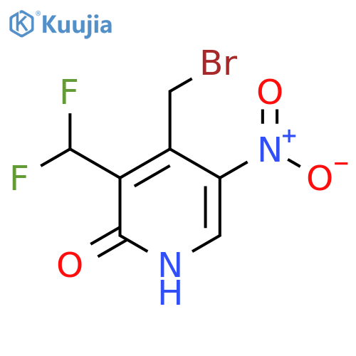 4-(Bromomethyl)-3-(difluoromethyl)-2-hydroxy-5-nitropyridine structure