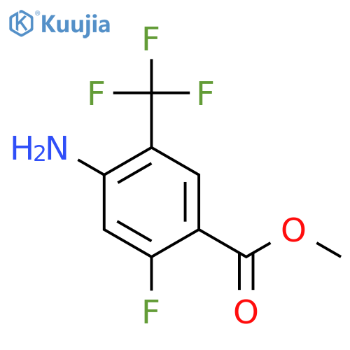 Methyl 4-amino-2-fluoro-5-(trifluoromethyl)benzoate structure