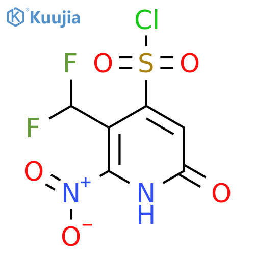 3-(Difluoromethyl)-6-hydroxy-2-nitropyridine-4-sulfonyl chloride structure