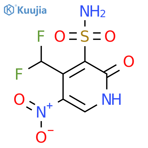 4-(Difluoromethyl)-2-hydroxy-5-nitropyridine-3-sulfonamide structure