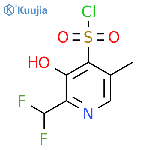 2-(Difluoromethyl)-3-hydroxy-5-methylpyridine-4-sulfonyl chloride structure
