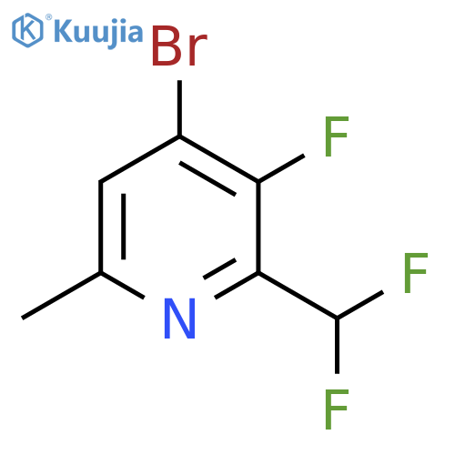 4-Bromo-2-(difluoromethyl)-3-fluoro-6-methylpyridine structure