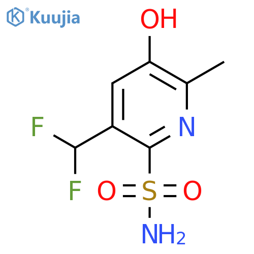 3-(Difluoromethyl)-5-hydroxy-6-methylpyridine-2-sulfonamide structure