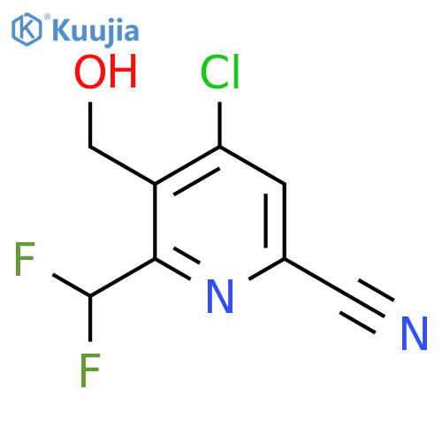 4-Chloro-6-cyano-2-(difluoromethyl)pyridine-3-methanol structure