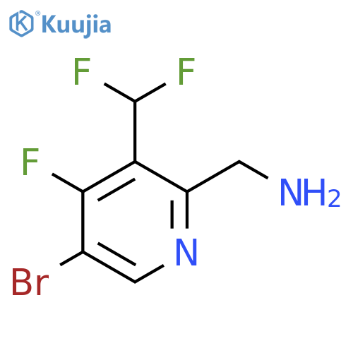 2-(Aminomethyl)-5-bromo-3-(difluoromethyl)-4-fluoropyridine structure