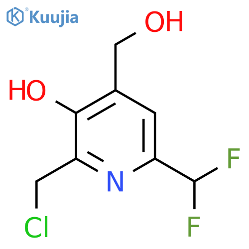 2-(Chloromethyl)-6-(difluoromethyl)-3-hydroxypyridine-4-methanol structure
