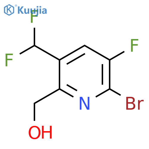 2-Bromo-5-(difluoromethyl)-3-fluoropyridine-6-methanol structure
