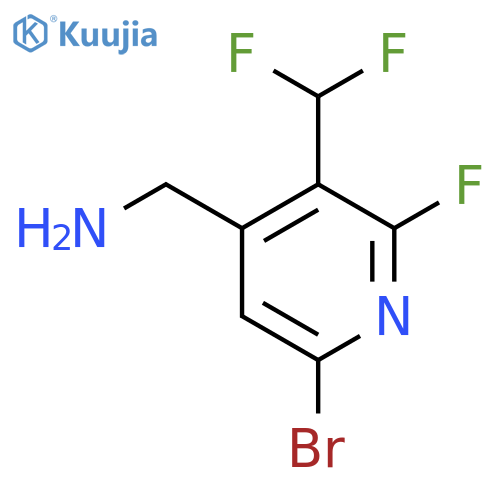 4-(Aminomethyl)-6-bromo-3-(difluoromethyl)-2-fluoropyridine structure