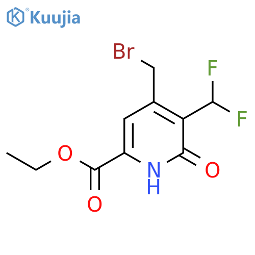 Ethyl 4-(bromomethyl)-3-(difluoromethyl)-2-hydroxypyridine-6-carboxylate structure