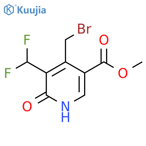 Methyl 4-(bromomethyl)-3-(difluoromethyl)-2-hydroxypyridine-5-carboxylate structure