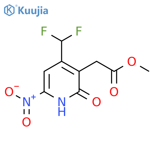 Methyl 4-(difluoromethyl)-2-hydroxy-6-nitropyridine-3-acetate structure