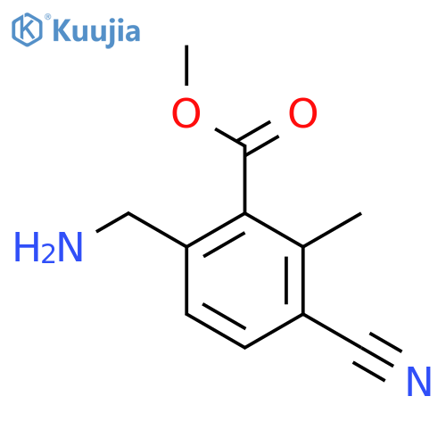 Methyl 6-aminomethyl-3-cyano-2-methylbenzoate structure