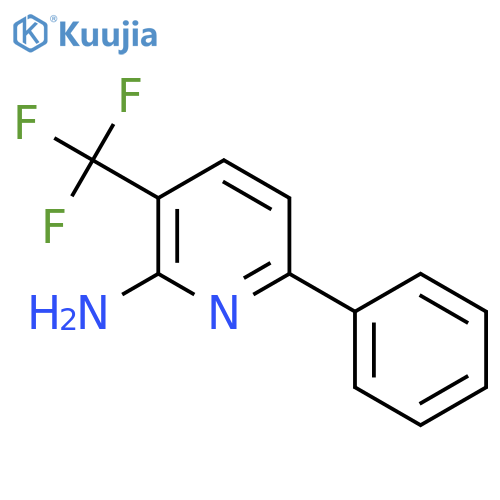 2-Amino-6-phenyl-3-(trifluoromethyl)pyridine structure