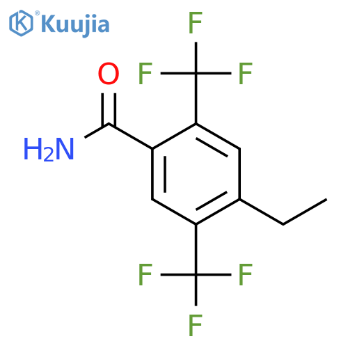 2,5-Bis(trifluoromethyl)-4-ethylbenzamide structure